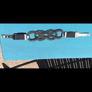 Gunmetal high waisted belt